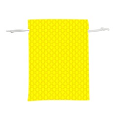 Soft Pattern Yellow Lightweight Drawstring Pouch (l) by PatternFactory