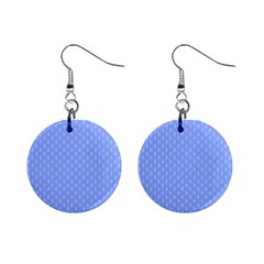 Soft Pattern Blue Mini Button Earrings by PatternFactory