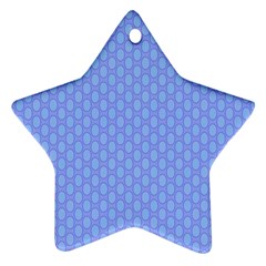 Soft Pattern Blue Star Ornament (two Sides) by PatternFactory