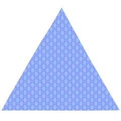 Soft Pattern Blue Wooden Puzzle Triangle by PatternFactory