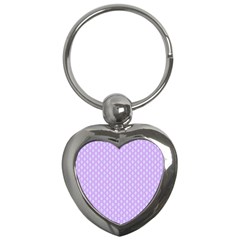 Soft Pattern Lilac Key Chain (heart) by PatternFactory