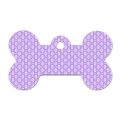 Soft Pattern Lilac Dog Tag Bone (one Side) by PatternFactory