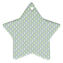 Soft Pattern Super Pastel Star Ornament (two Sides) by PatternFactory