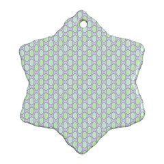 Soft Pattern Super Pastel Snowflake Ornament (two Sides) by PatternFactory