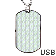 Soft Pattern Super Pastel Dog Tag Usb Flash (two Sides) by PatternFactory