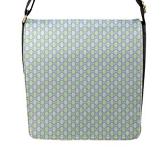 Soft Pattern Super Pastel Flap Closure Messenger Bag (l) by PatternFactory