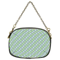 Soft Pattern Aqua Chain Purse (two Sides) by PatternFactory