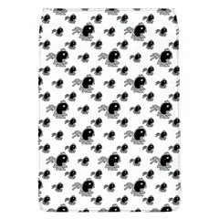 Sketchy Style Black Birds Motif Pattern Removable Flap Cover (l) by dflcprintsclothing