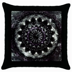 Moody Mandala Throw Pillow Case (black) by MRNStudios