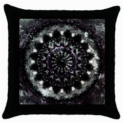 Moody Mandala Throw Pillow Case (Black)