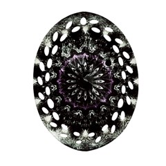 Moody Mandala Oval Filigree Ornament (two Sides) by MRNStudios