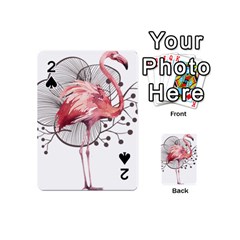 Watercolor Flamingo Playing Cards 54 Designs (Mini)