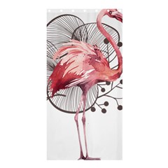 Watercolor Flamingo Shower Curtain 36  X 72  (stall)  by webstylecreations