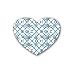 Arabic Vector Seamless Pattern Heart Coaster (4 Pack)  by webstylecreations