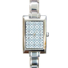 Arabic Vector Seamless Pattern Rectangle Italian Charm Watch by webstylecreations