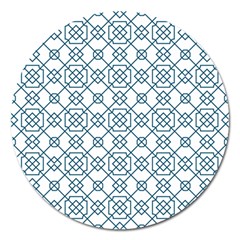 Arabic Vector Seamless Pattern Magnet 5  (round) by webstylecreations