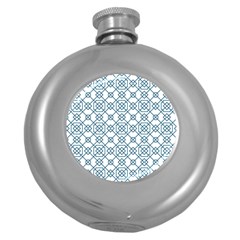 Arabic Vector Seamless Pattern Round Hip Flask (5 Oz) by webstylecreations