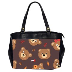 Bears-vector-free-seamless-pattern1 Oversize Office Handbag (2 Sides)