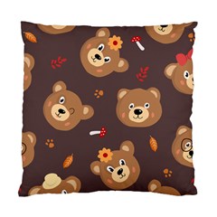Bears-vector-free-seamless-pattern1 Standard Cushion Case (two Sides) by webstylecreations