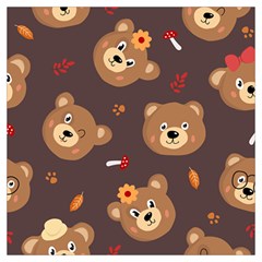 Bears-vector-free-seamless-pattern1 Lightweight Scarf 