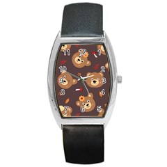 Bears-vector-free-seamless-pattern1 Barrel Style Metal Watch by webstylecreations