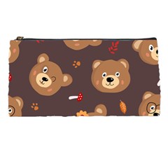 Bears-vector-free-seamless-pattern1 Pencil Case by webstylecreations