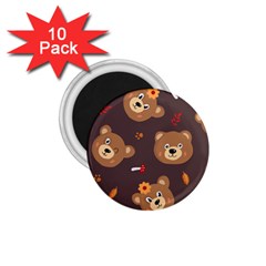 Bears-vector-free-seamless-pattern1 1 75  Magnets (10 Pack) 