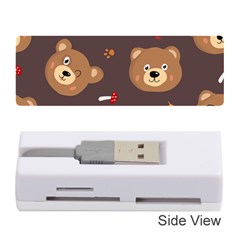 Bears-vector-free-seamless-pattern1 Memory Card Reader (stick)