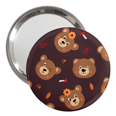 Bears-vector-free-seamless-pattern1 3  Handbag Mirrors
