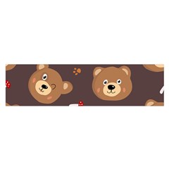 Bears-vector-free-seamless-pattern1 Satin Scarf (oblong) by webstylecreations