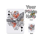 Boho Eagle  Playing Cards 54 Designs (Mini) Front - Spade4