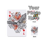 Boho Eagle  Playing Cards 54 Designs (Mini) Front - Diamond7