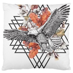 Boho Eagle  Large Cushion Case (two Sides) by webstylecreations