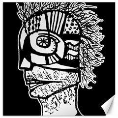 Cyber Punk Portrait Poster Illustration Canvas 20  X 20  by dflcprintsclothing