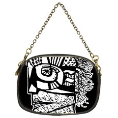 Cyber Punk Portrait Poster Illustration Chain Purse (one Side) by dflcprintsclothing