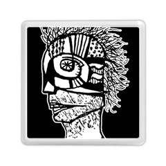 Cyber Punk Portrait Poster Illustration Memory Card Reader (square) by dflcprintsclothing