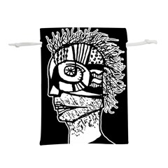 Cyber Punk Portrait Poster Illustration Lightweight Drawstring Pouch (s) by dflcprintsclothing