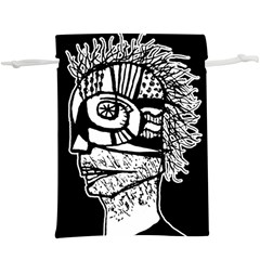 Cyber Punk Portrait Poster Illustration  Lightweight Drawstring Pouch (xl) by dflcprintsclothing