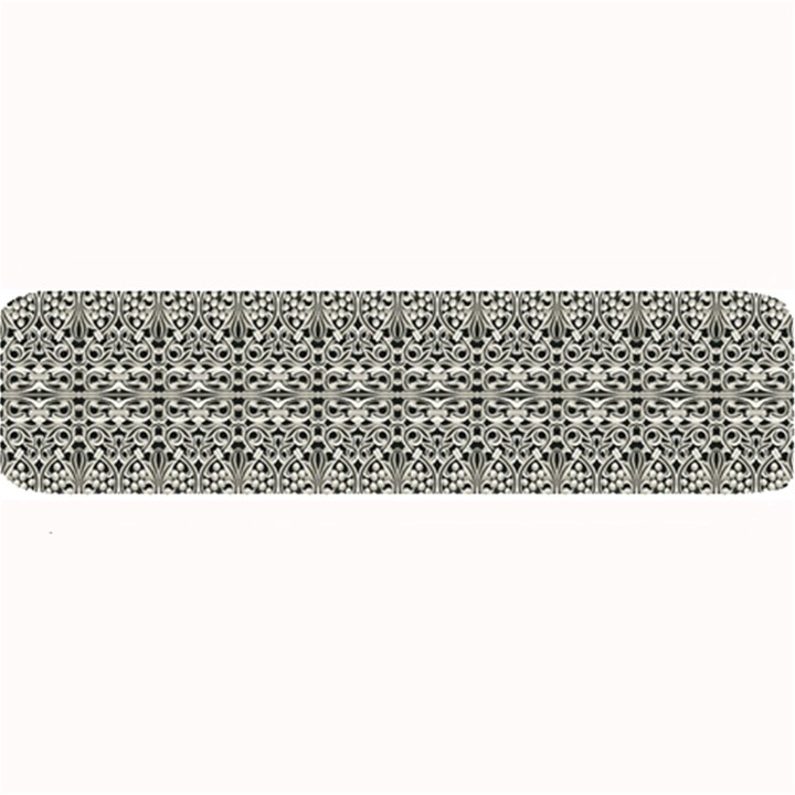 Abstract Silver Ornate Decorative Pattern Large Bar Mats