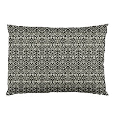 Abstract Silver Ornate Decorative Pattern Pillow Case (two Sides) by dflcprintsclothing