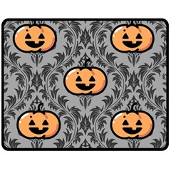 Pumpkin Pattern Fleece Blanket (medium)  by InPlainSightStyle