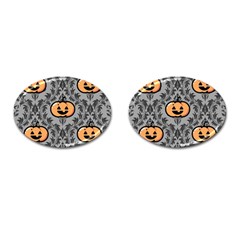 Pumpkin Pattern Cufflinks (oval) by InPlainSightStyle