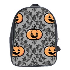 Pumpkin Pattern School Bag (xl) by InPlainSightStyle