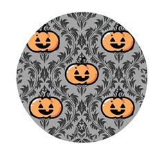 Pumpkin Pattern Mini Round Pill Box by InPlainSightStyle