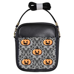 Pumpkin Pattern Girls Sling Bag by InPlainSightStyle