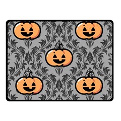 Pumpkin Pattern Double Sided Fleece Blanket (small)  by InPlainSightStyle