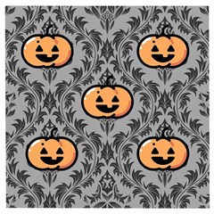 Pumpkin Pattern Wooden Puzzle Square by InPlainSightStyle