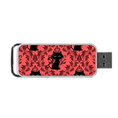 Cat Pattern Portable Usb Flash (one Side) by InPlainSightStyle