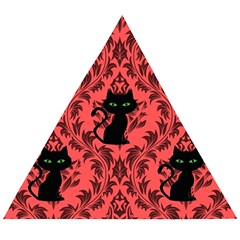 Cat Pattern Wooden Puzzle Triangle by InPlainSightStyle