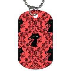 Cat Pattern Dog Tag (one Side) by InPlainSightStyle